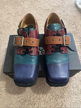 Fluevog Multi-Color Leather Shoes